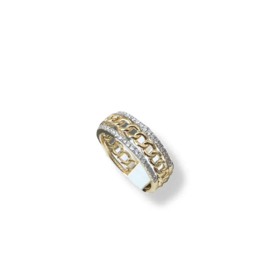 0.40CT Triple Layer Diamond Ring