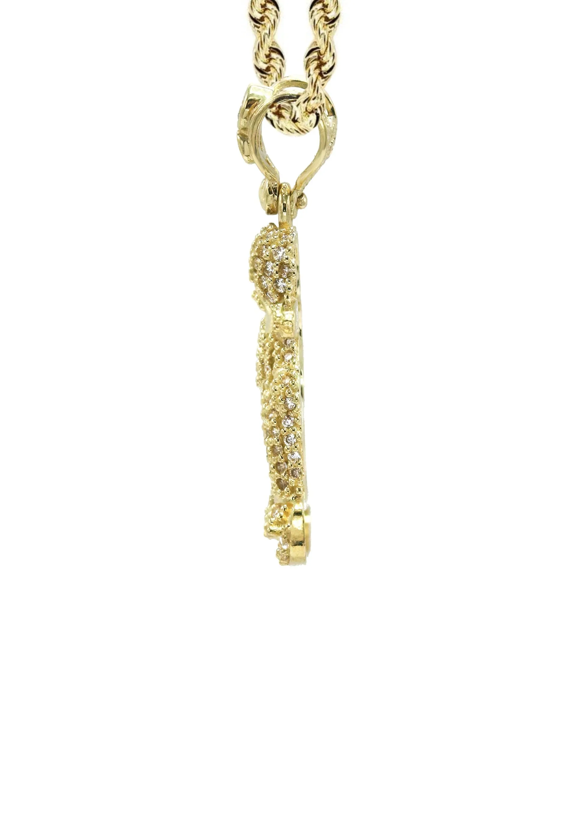 10K Yellow Gold Snowboarder Necklace | Appx. 15.9 Grams