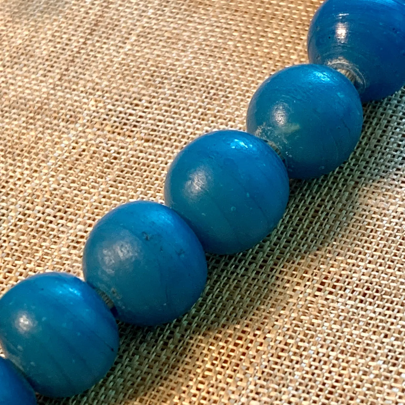 12mm Opaque Blue Beads