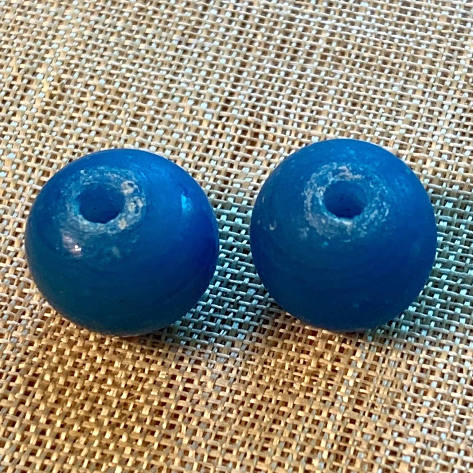 12mm Opaque Blue Beads