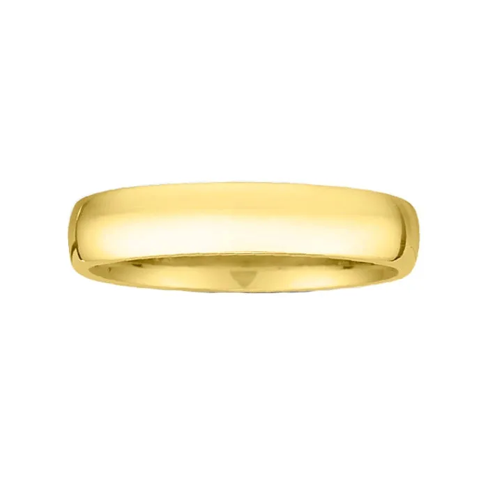 14k Gold 4MM High Dome Gents Wedding Band ZV1-4