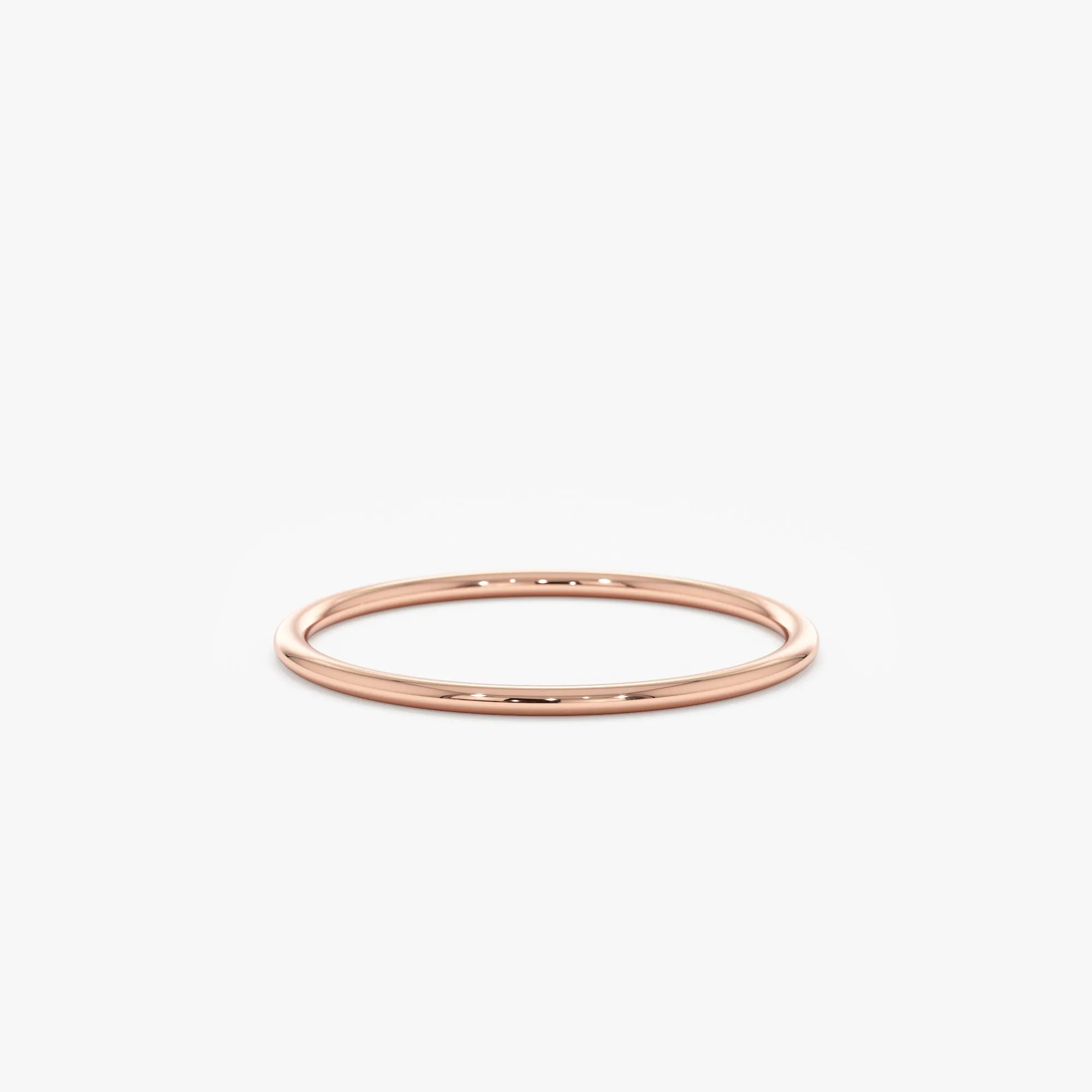 14k Gold Classic Wedding Band - 1 mm, Julia