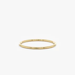 14k Gold Classic Wedding Band - 1 mm, Julia