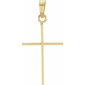 14K Yellow 21x14 mm Cross Pendant