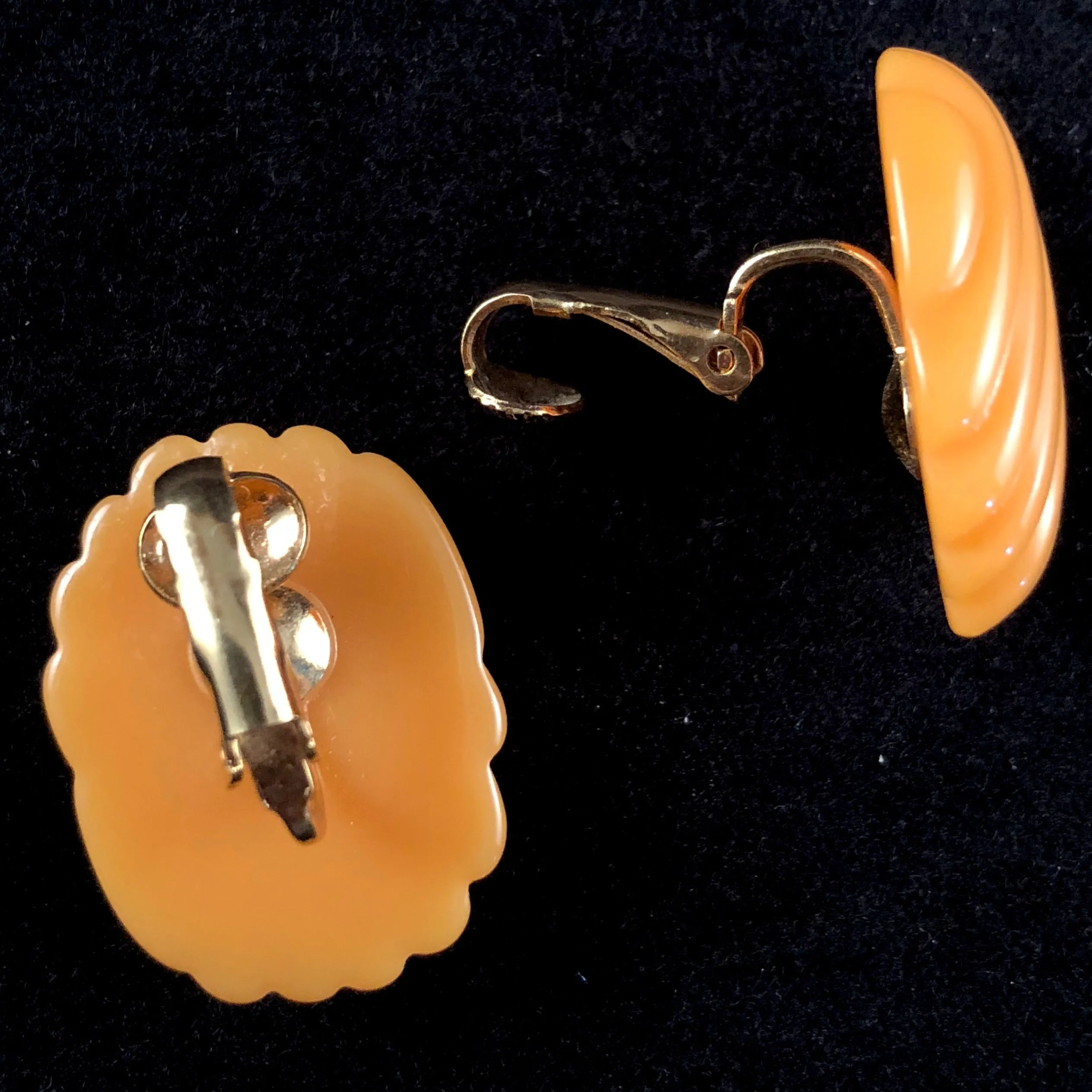 1987 Avon Color Shape Necklace & Earring Set, Amber