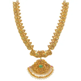 22K Yellow Gold & Multi-Stone Layered Necklace (142.5gm)