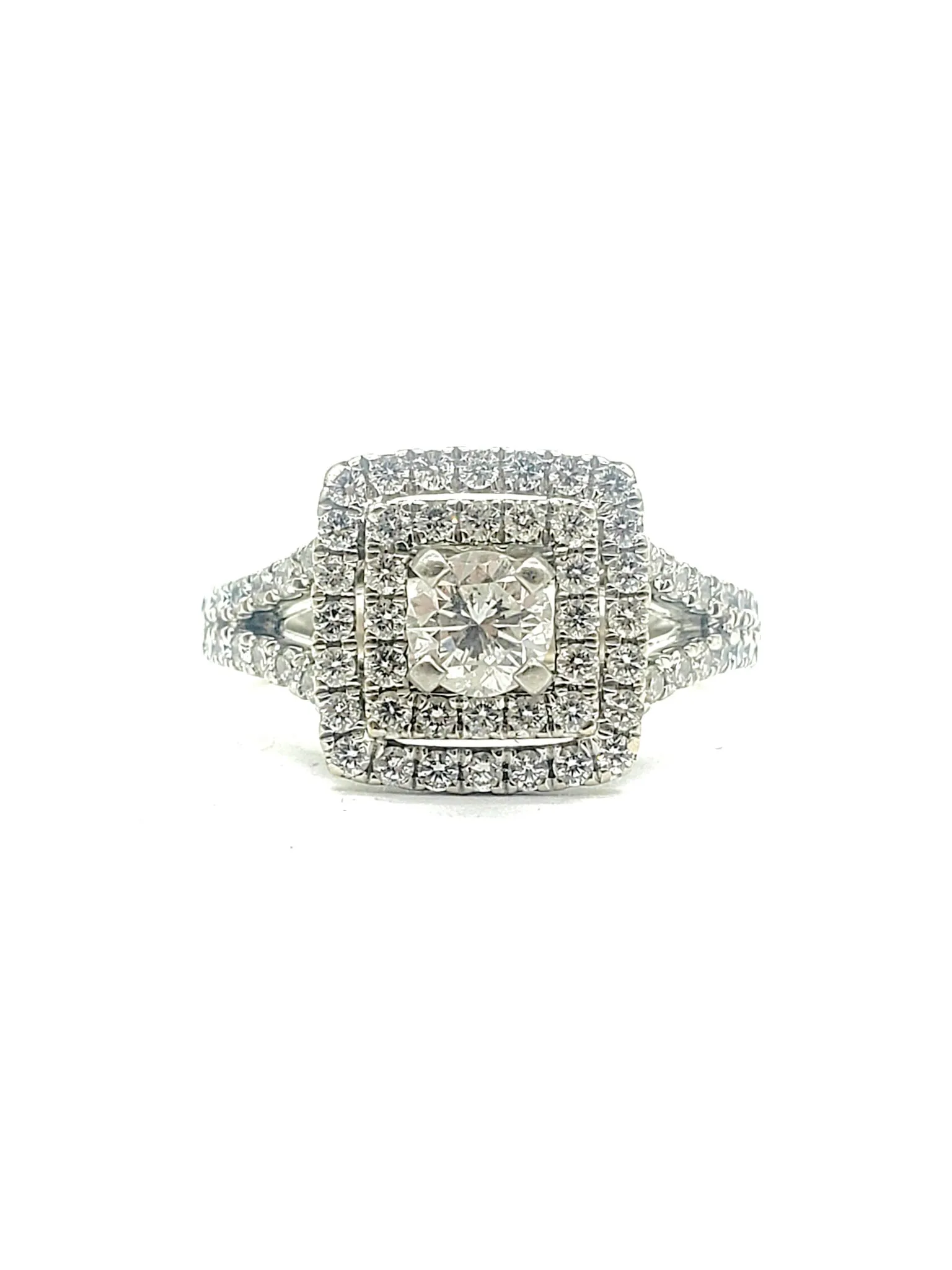 2.50 Carat Diamond Double Halo Ring