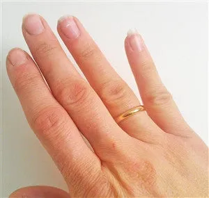 3mm Domed Band in Gold Filled