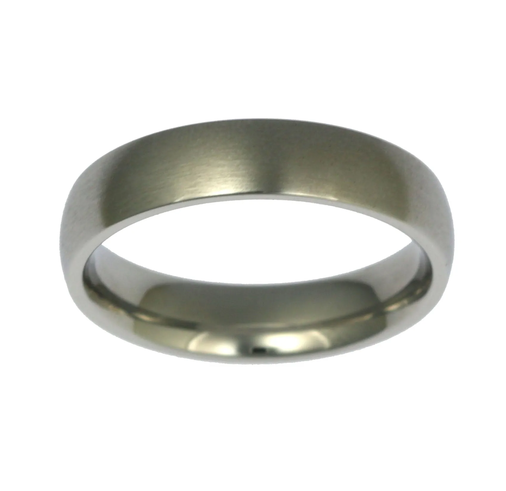 5mm Brushed Comfort Fit Stainless Steel Men's Ring