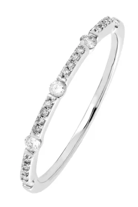 9ct White Gold 0.15ct Diamond Eternity Ring