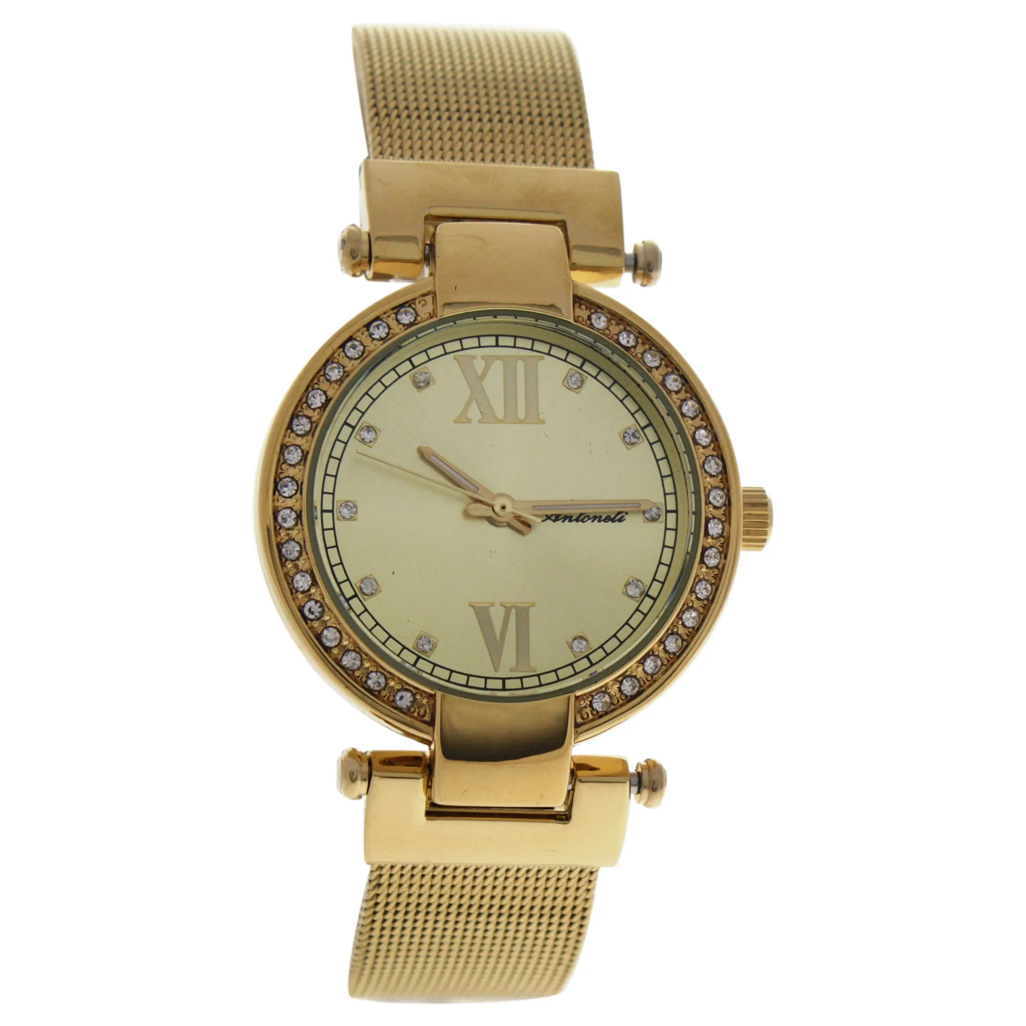 AL0500-04 Gold Stainless Steel Mesh Bracelet Watch