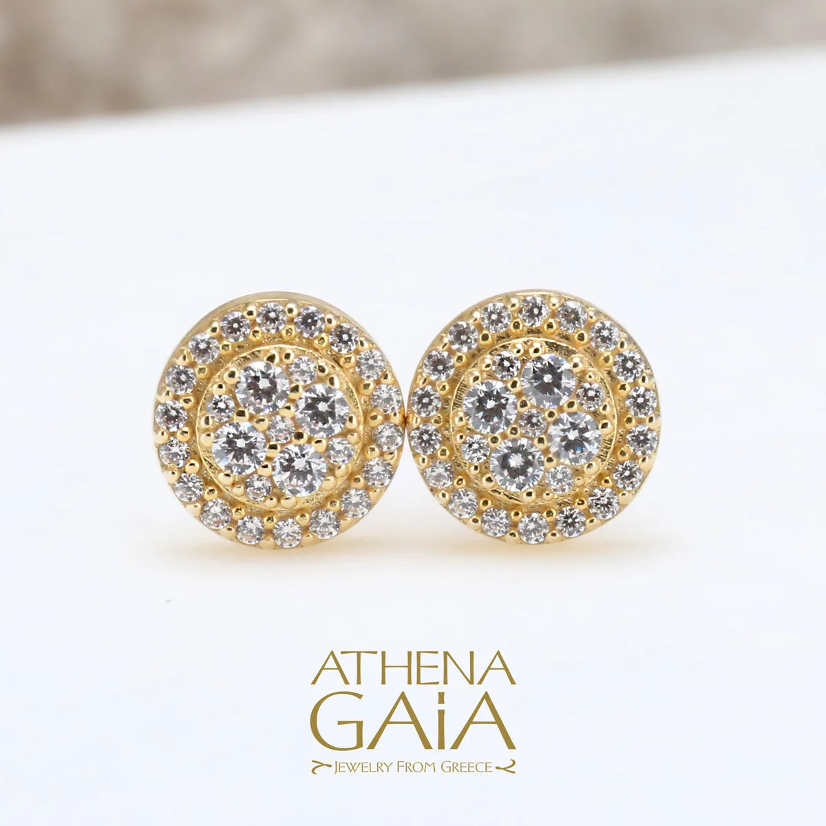 Al'Oro Bright Spot Stud Earrings