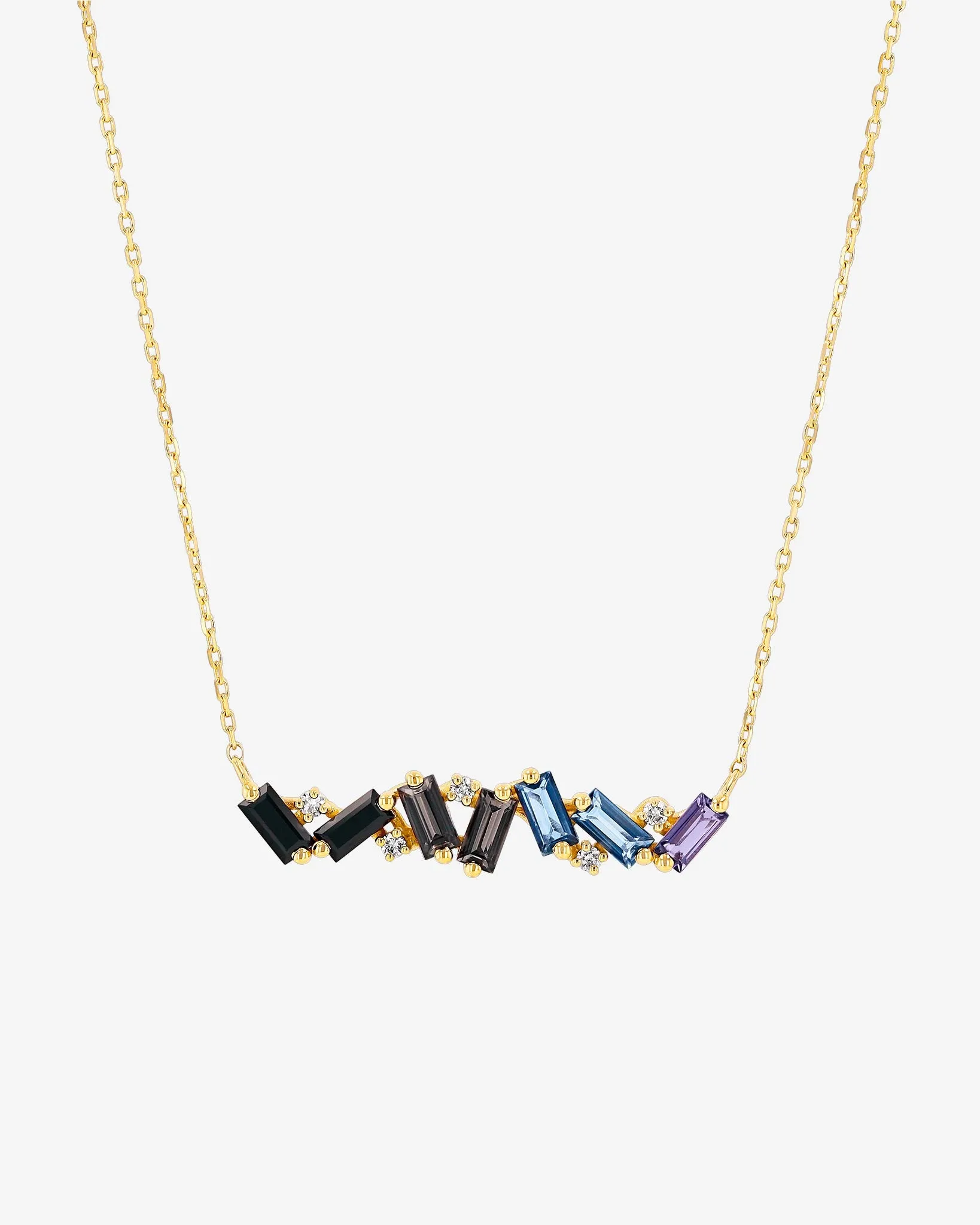 Amalfi Burst Dark Blue Ombre Bar Pendant