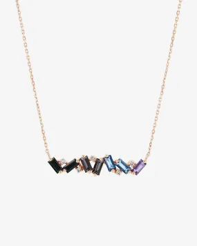 Amalfi Burst Dark Blue Ombre Bar Pendant