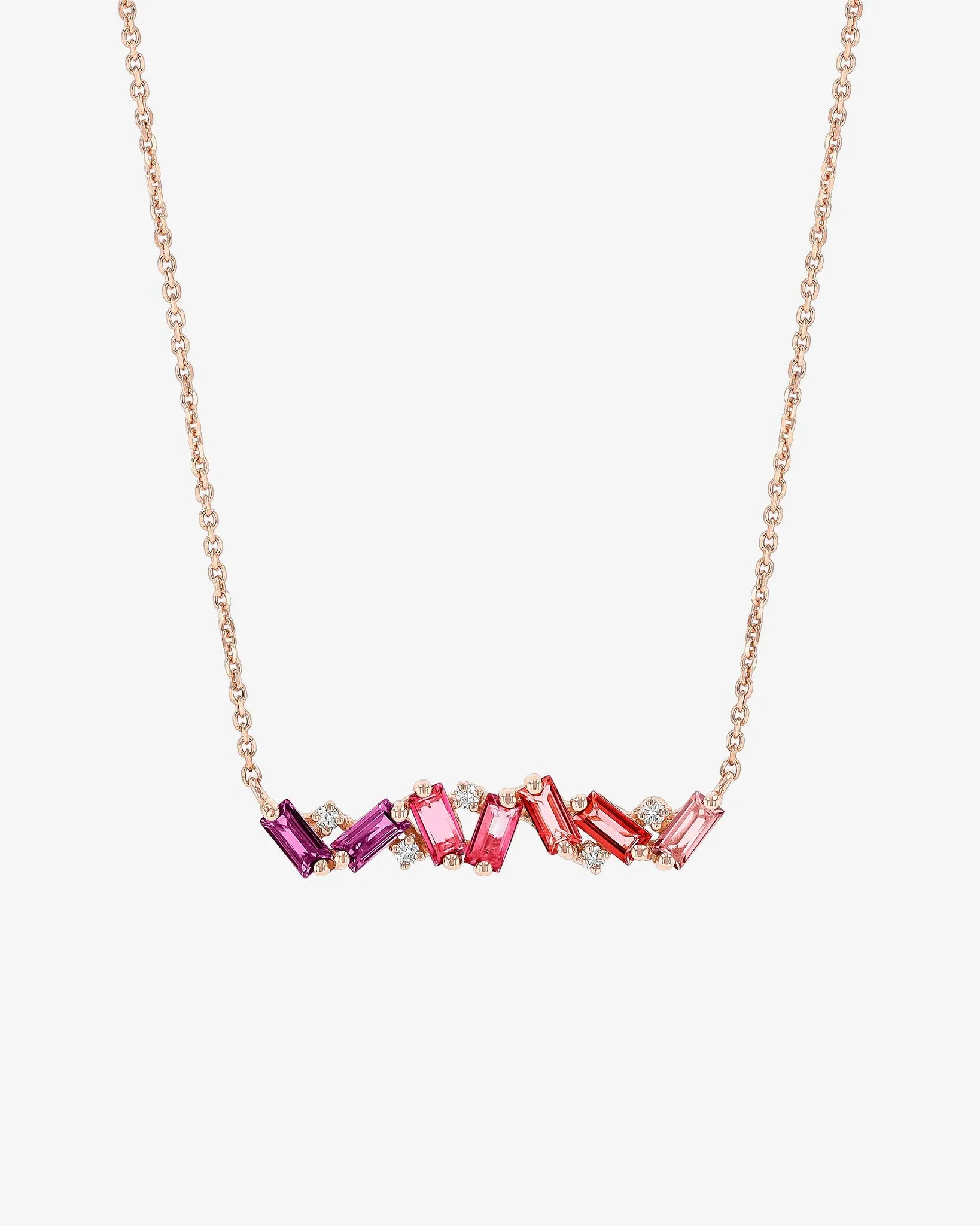 Amalfi Red Ombre Rainbow Bar Pendant