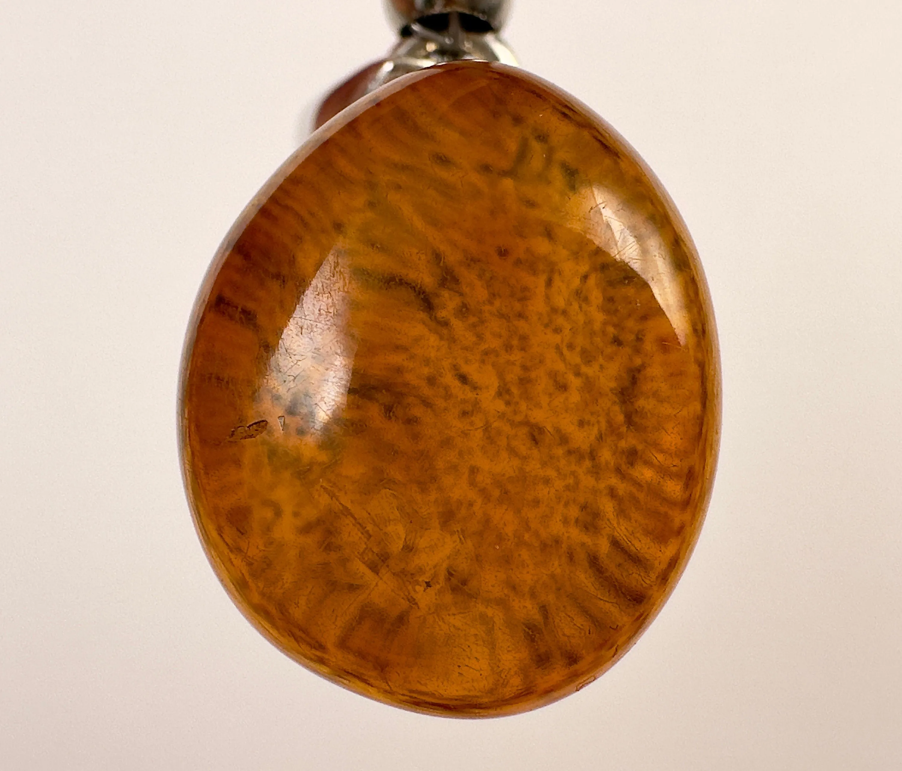 AMBER Crystal Pendant - Sterling Silver - Pendant Necklace, Fine Jewelry, Healing Crystals and Stones, 53448