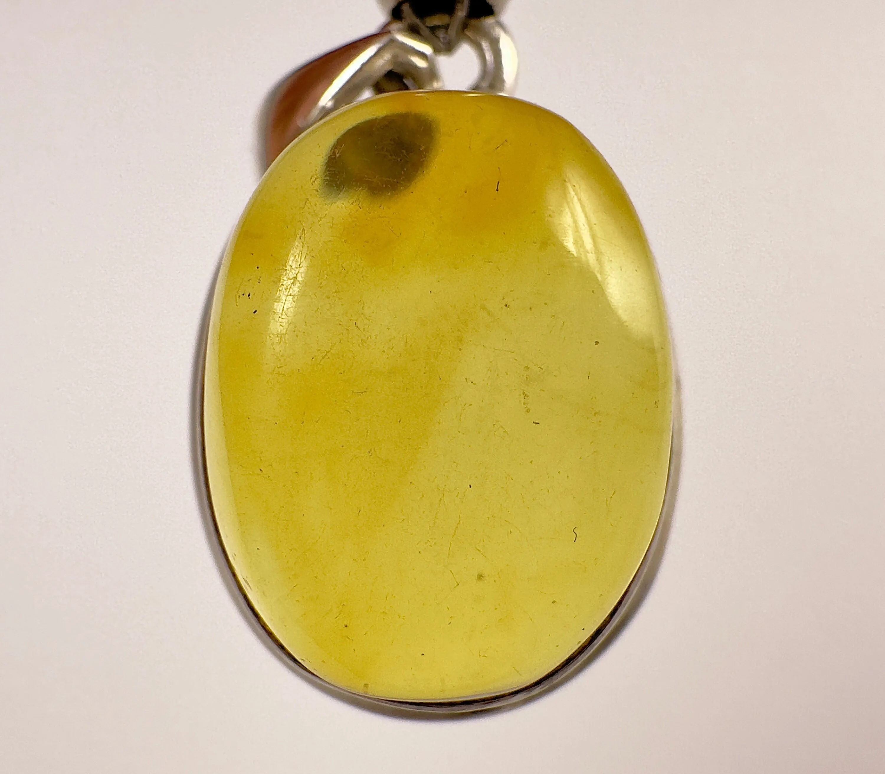 AMBER Pendant - AAA, Sterling Silver - Crystal Pendant, Fine Jewelry, Healing Crystals and Stones, 53422