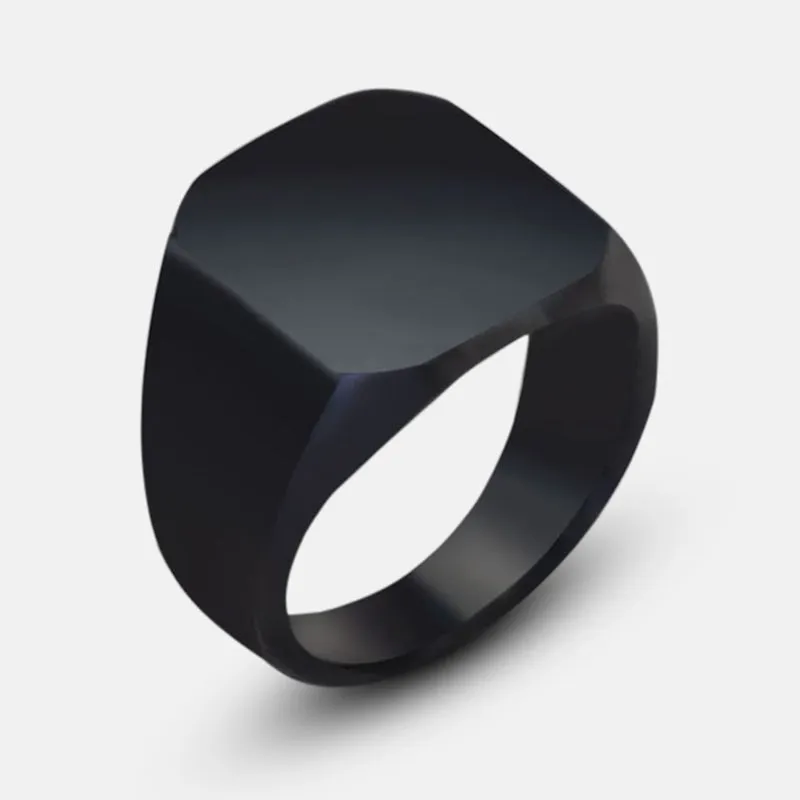 Antonios Classic Black Ring Men