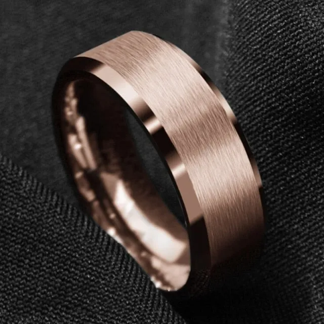 Antonios Classy Stainless Steel Ring Men