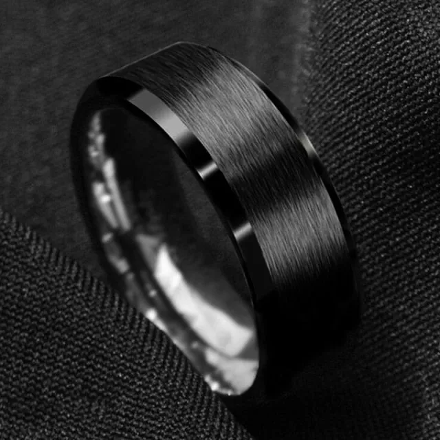 Antonios Classy Stainless Steel Ring Men