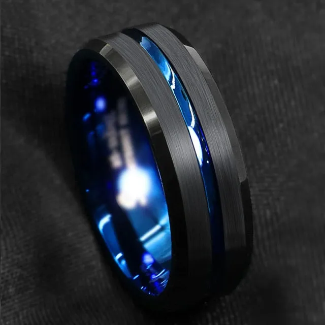 Antonios Classy Stainless Steel Ring Men