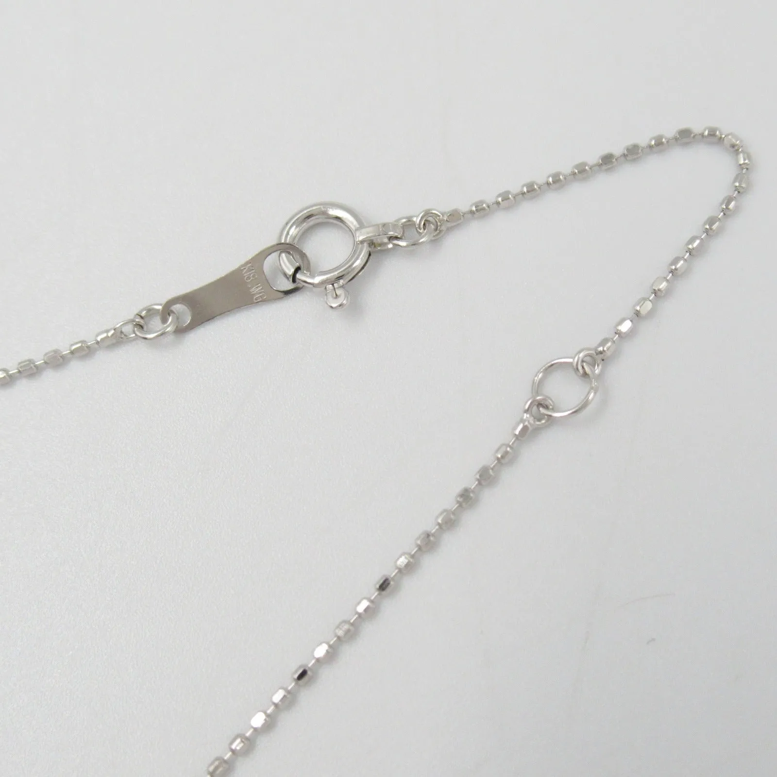 Aquamarine Diamond Necklace K18WG White Gold