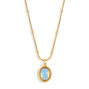 Aquamarine Gemstone Necklace