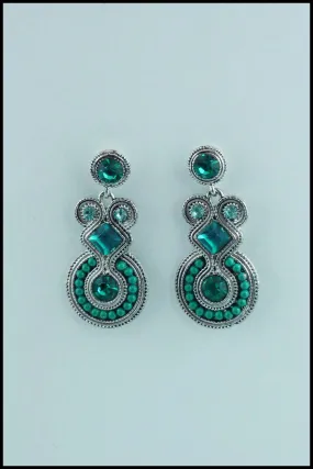 Aztec-style Drop Earrings