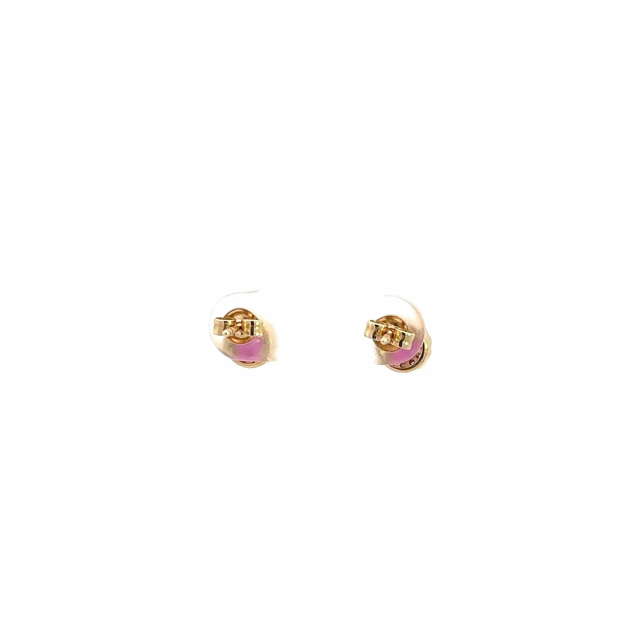 Baikalla 14k Yellow Gold Natural Ruby Earrings