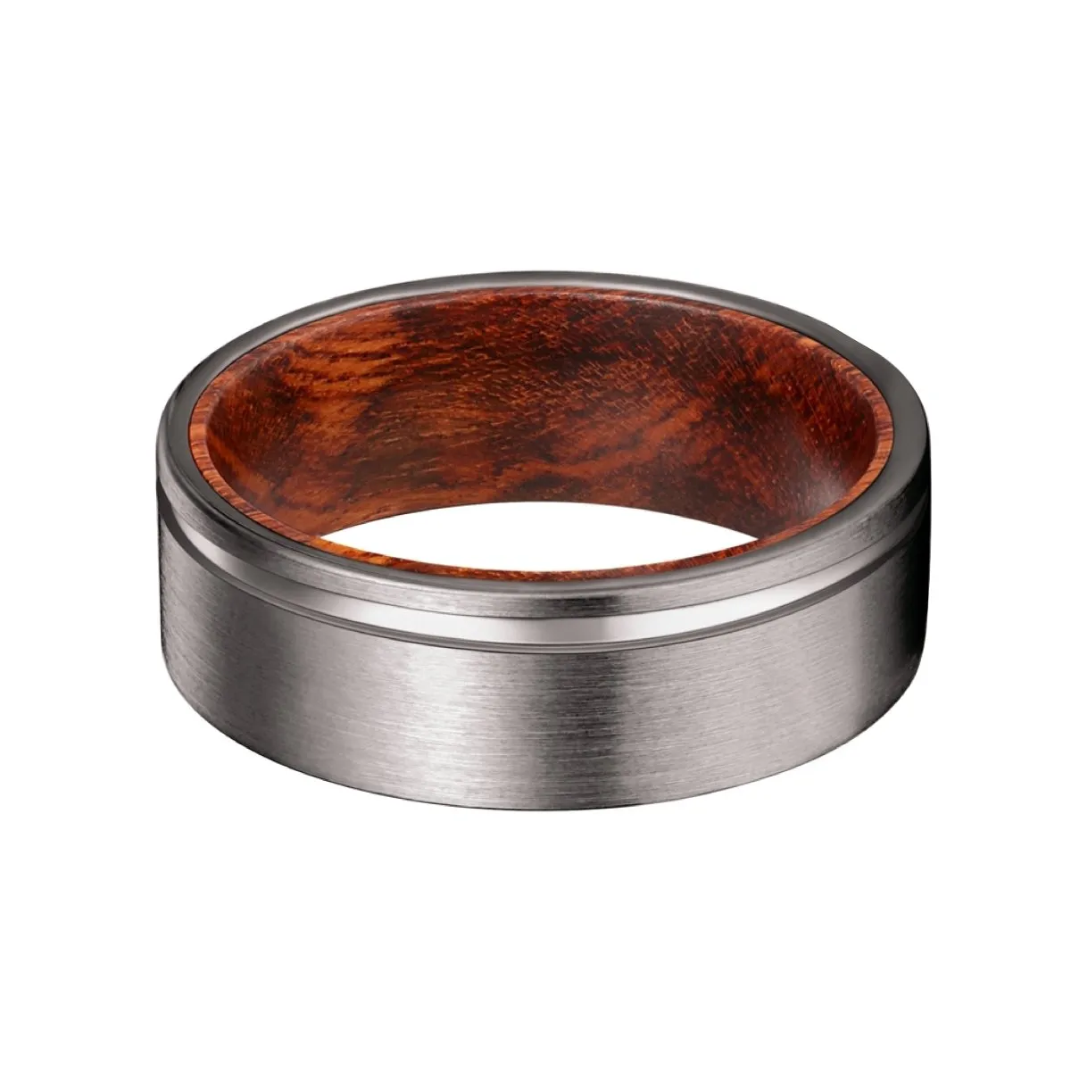 BASHE | Snake Wood, Gunmetal Tungsten Offset Groove