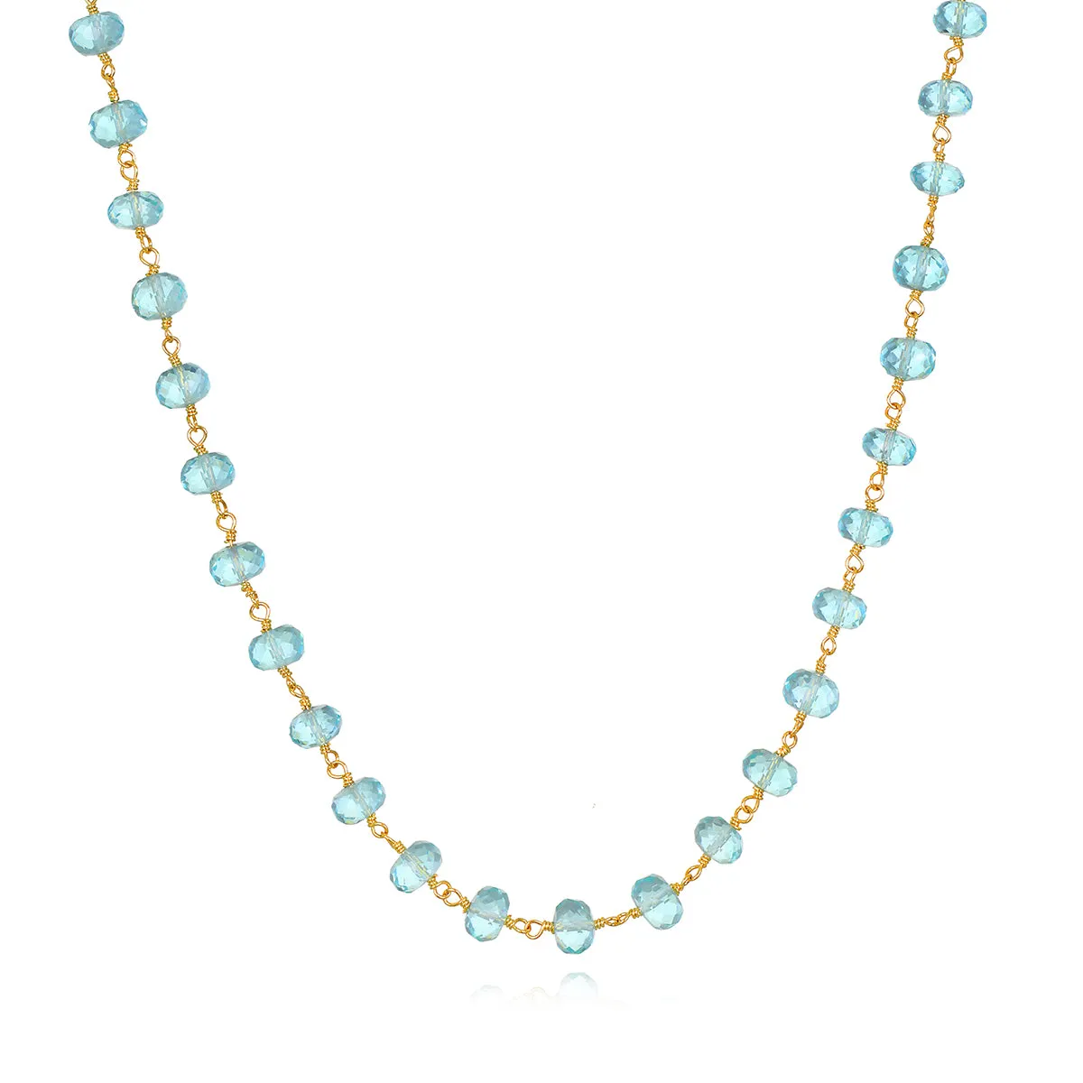 Bella Necklace-Sky Blue Topaz