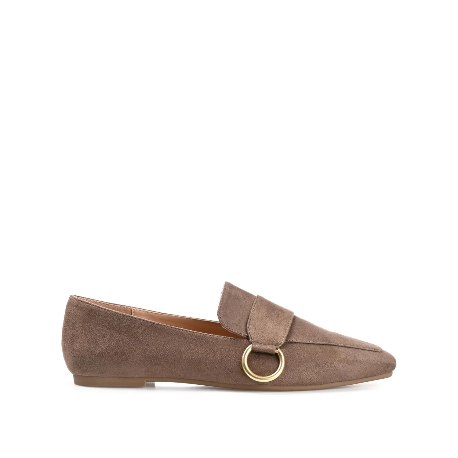 BENNTLY SQUARE TOE LOAFER IN FAUX SUEDE