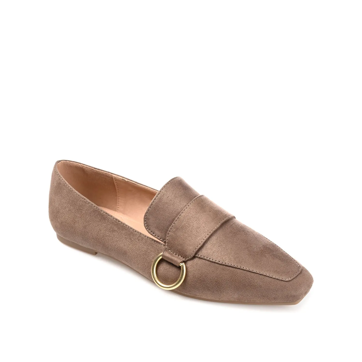 BENNTLY SQUARE TOE LOAFER IN FAUX SUEDE