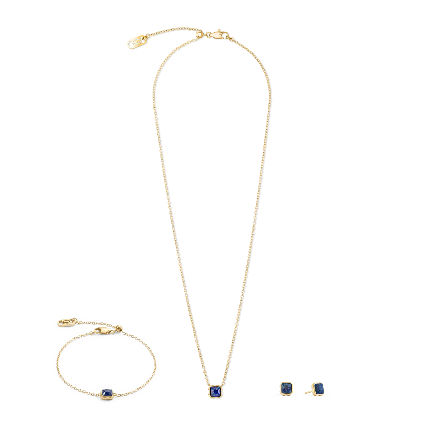 Birthstone September Necklace Lapis Lazuli Gold