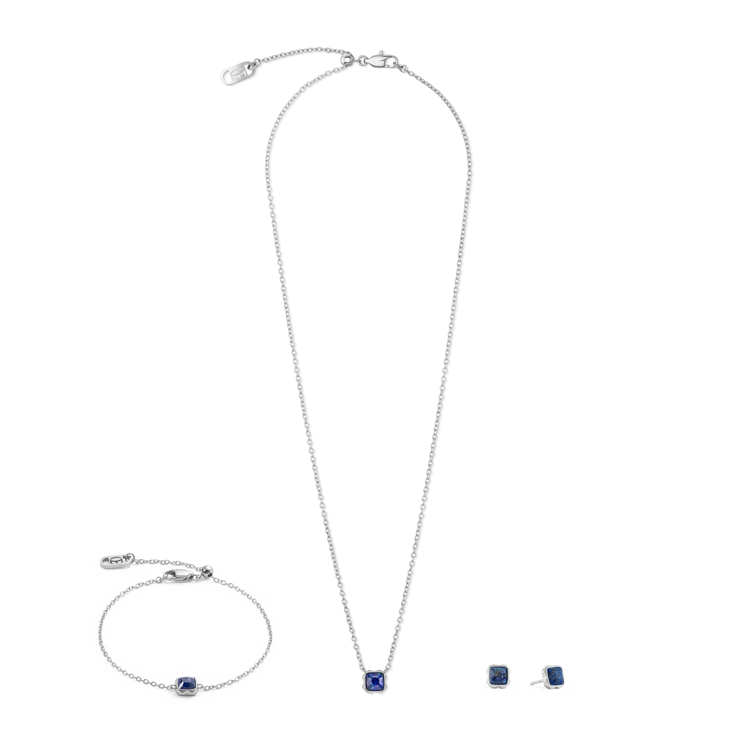 Birthstone September Necklace Lapis Lazuli Silver