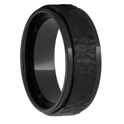 Black Diamond Ceramic Grooved Edge Band with Moon Finish