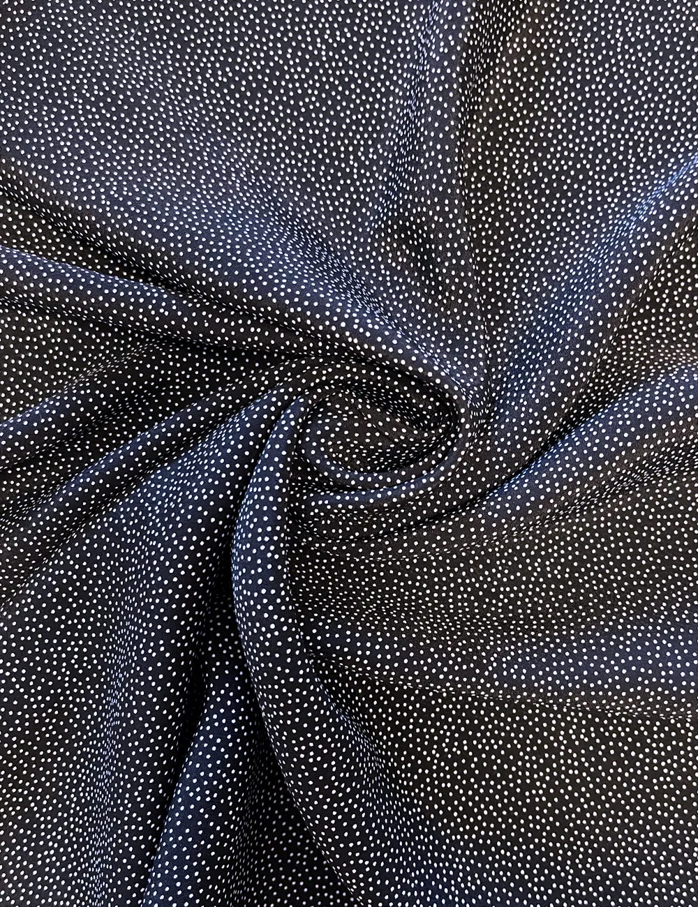 Black Pixie Dot Square Hair & Neck Scarf - 24x24"