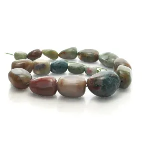 Bloodstone Fine Tumbled Nugget Strand (Option 4)