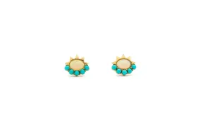 Blue Sun Earrings