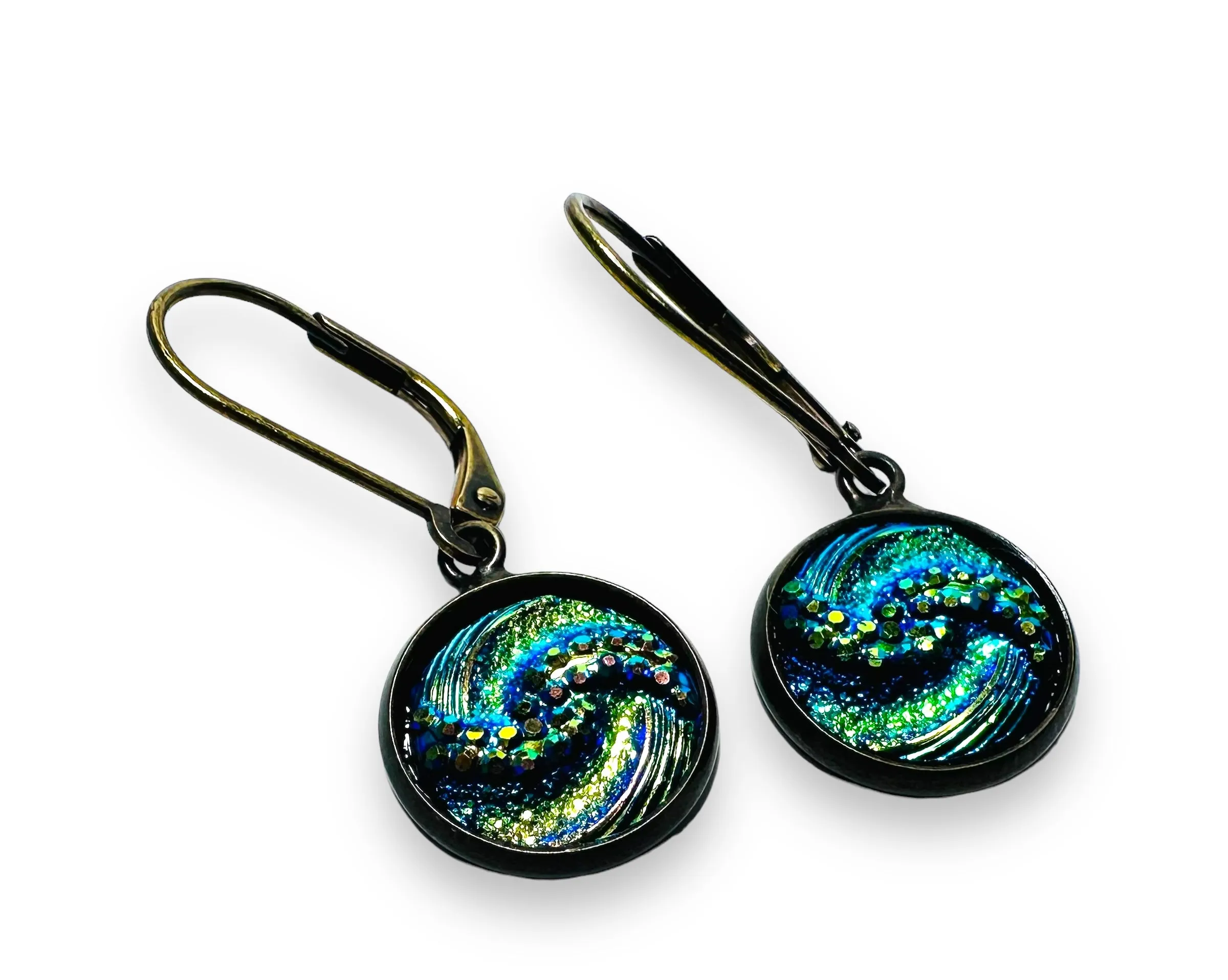 Blue Swirl Earrings