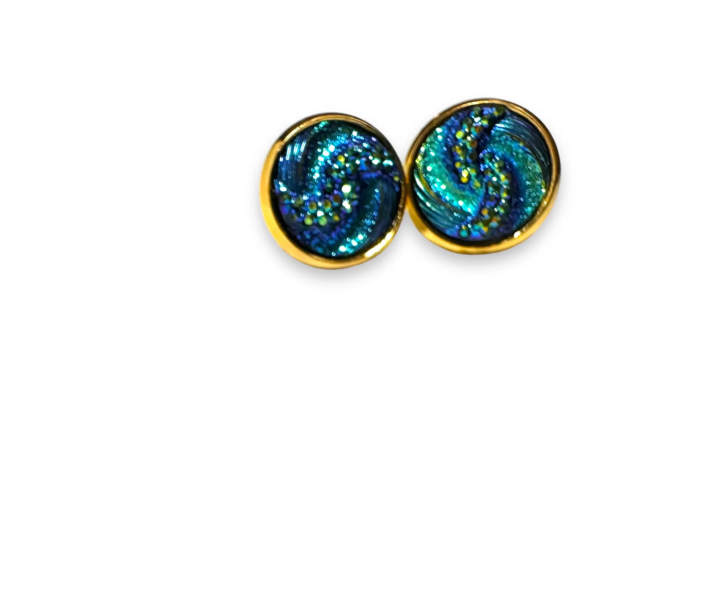 Blue Swirl Earrings