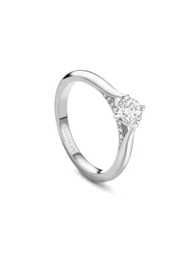 Boodles Brilliance Platinum Diamond Engagement Ring 0.4 Carat