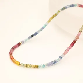 Brilliant Rainbow Pastels Semi Precious Necklace