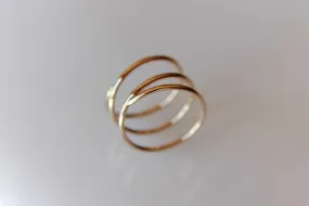 Bypass Thumb Ring, Coil Ring, Spiral Thumb Ring, Wrap Around Ring, Statement Ring, Bypass Ring, Gold Jewelry, Modern, Wrap Ring, Gift,2