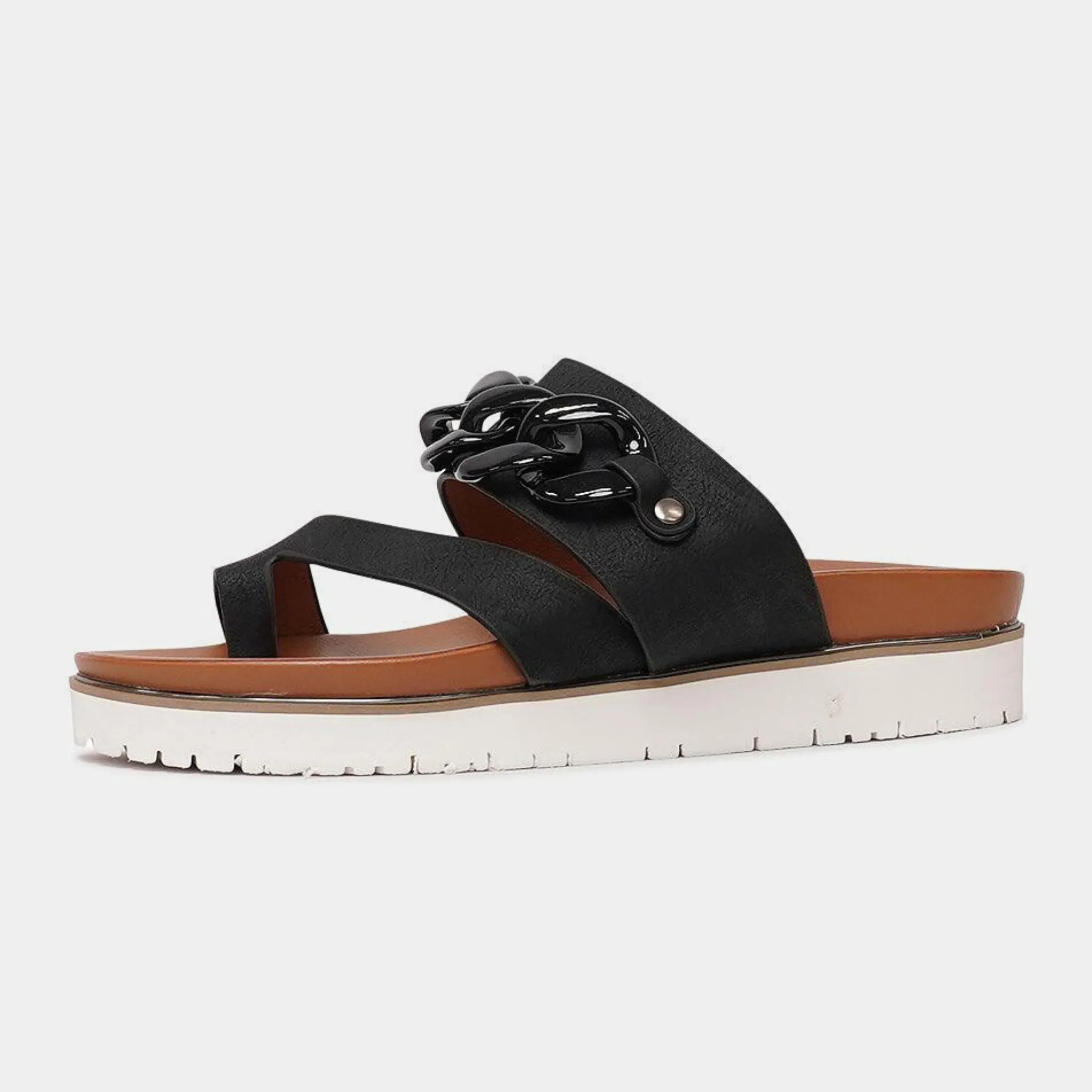 Cai Black Sandals