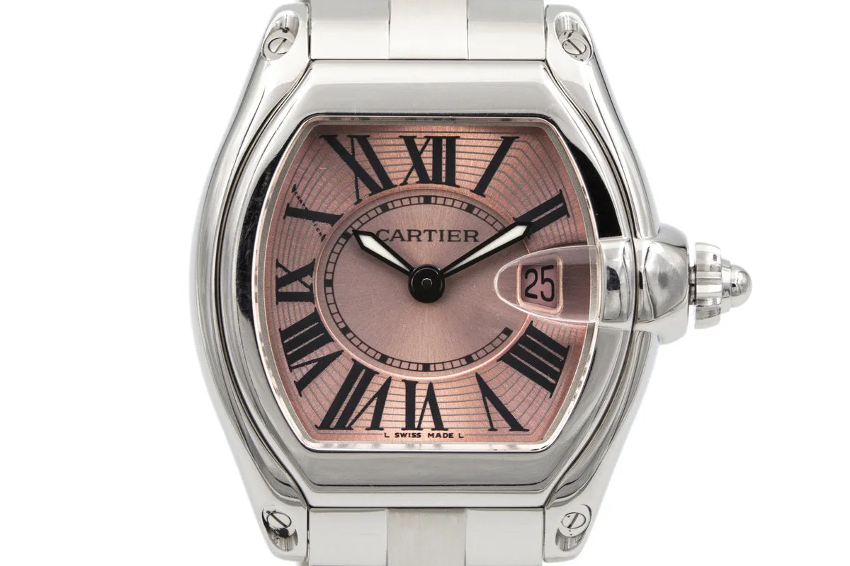 Cartier Ladies Quartz Roadster 2675 Pink Roman Dial