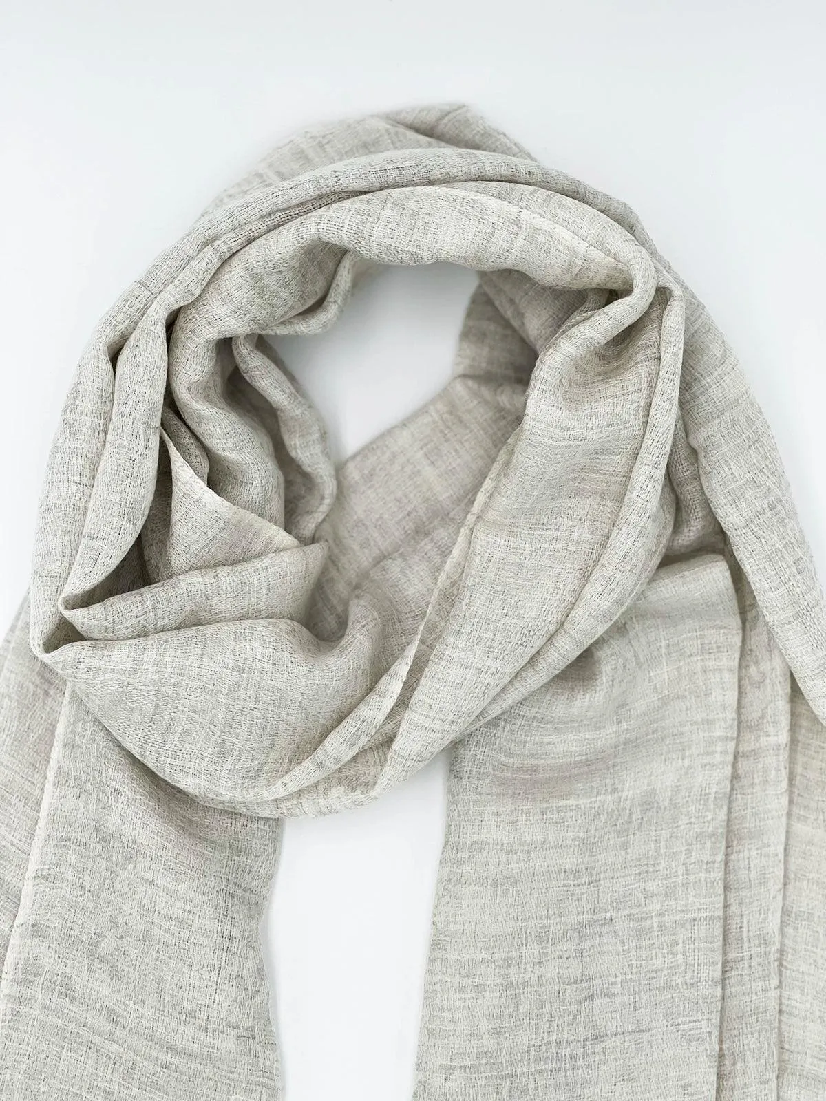 Cashmere Scarf - LIGHT GRAY