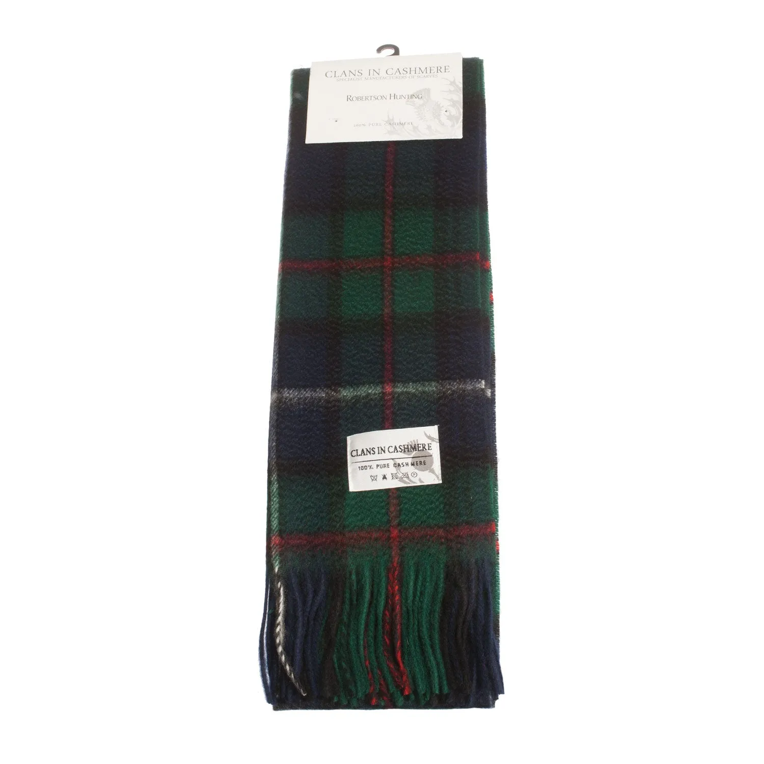 Cashmere Scottish Tartan Clan Scarf  Robertson Hunting