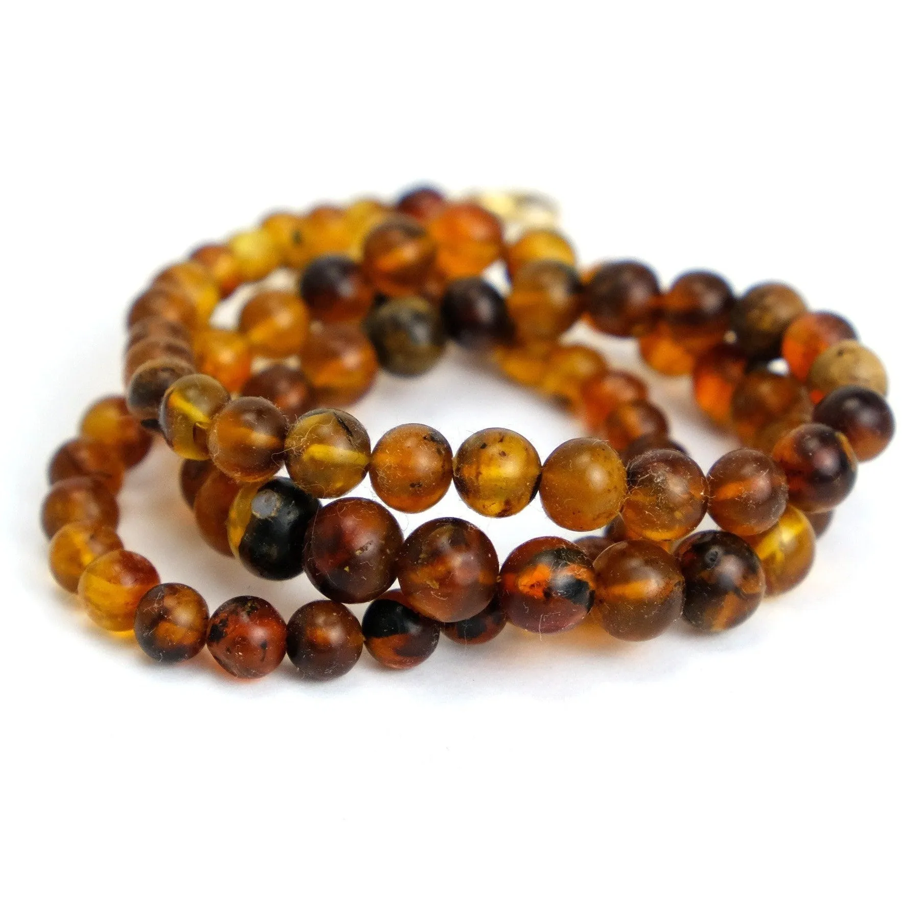 Chin State Root Amber Strand Necklace #2