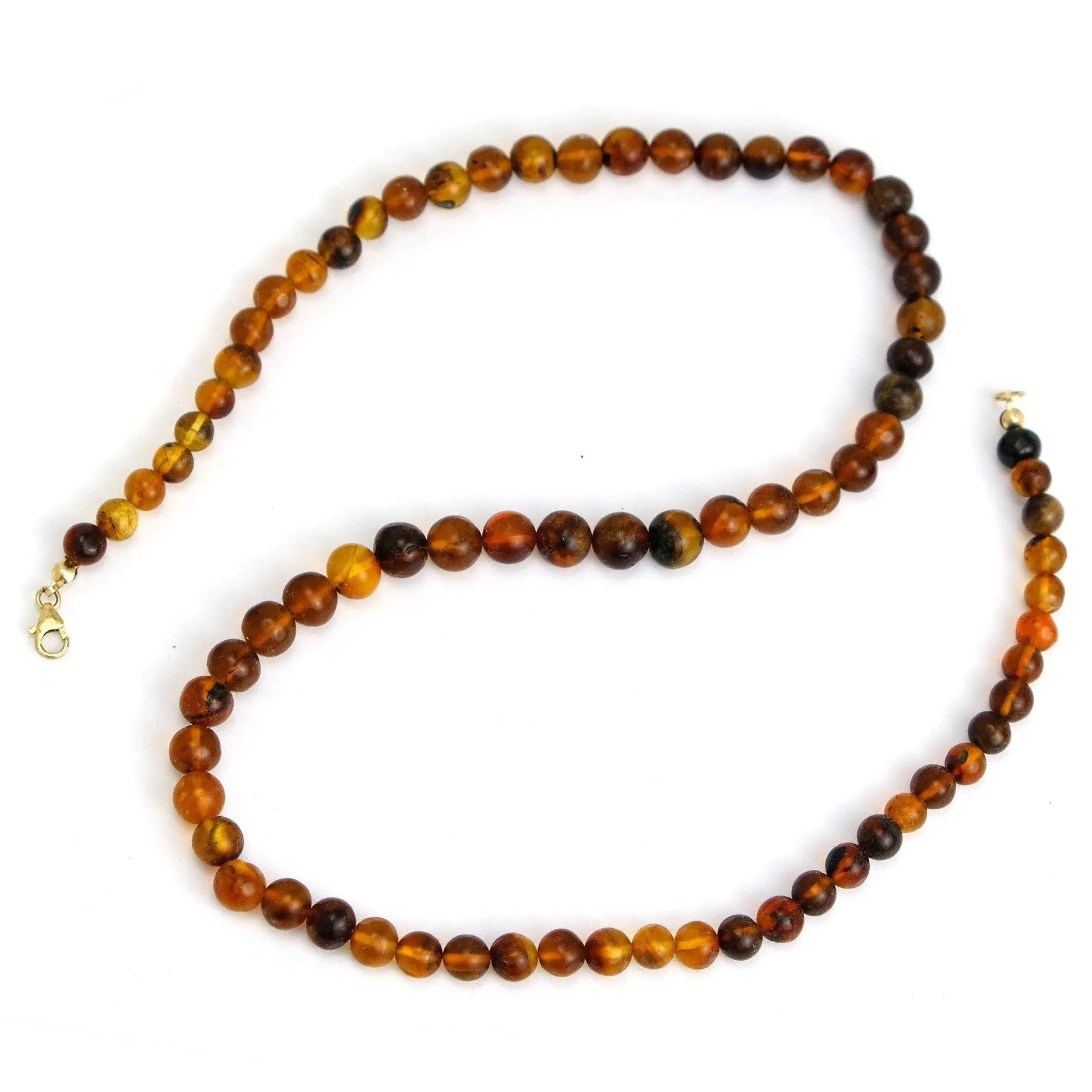 Chin State Root Amber Strand Necklace #2